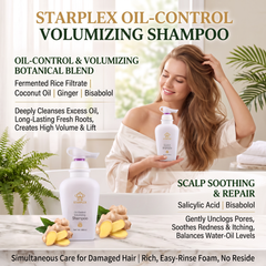 STARPLEX Plant Extract Hair & Body Care Set | Shampoos, Conditioner & Body Wash