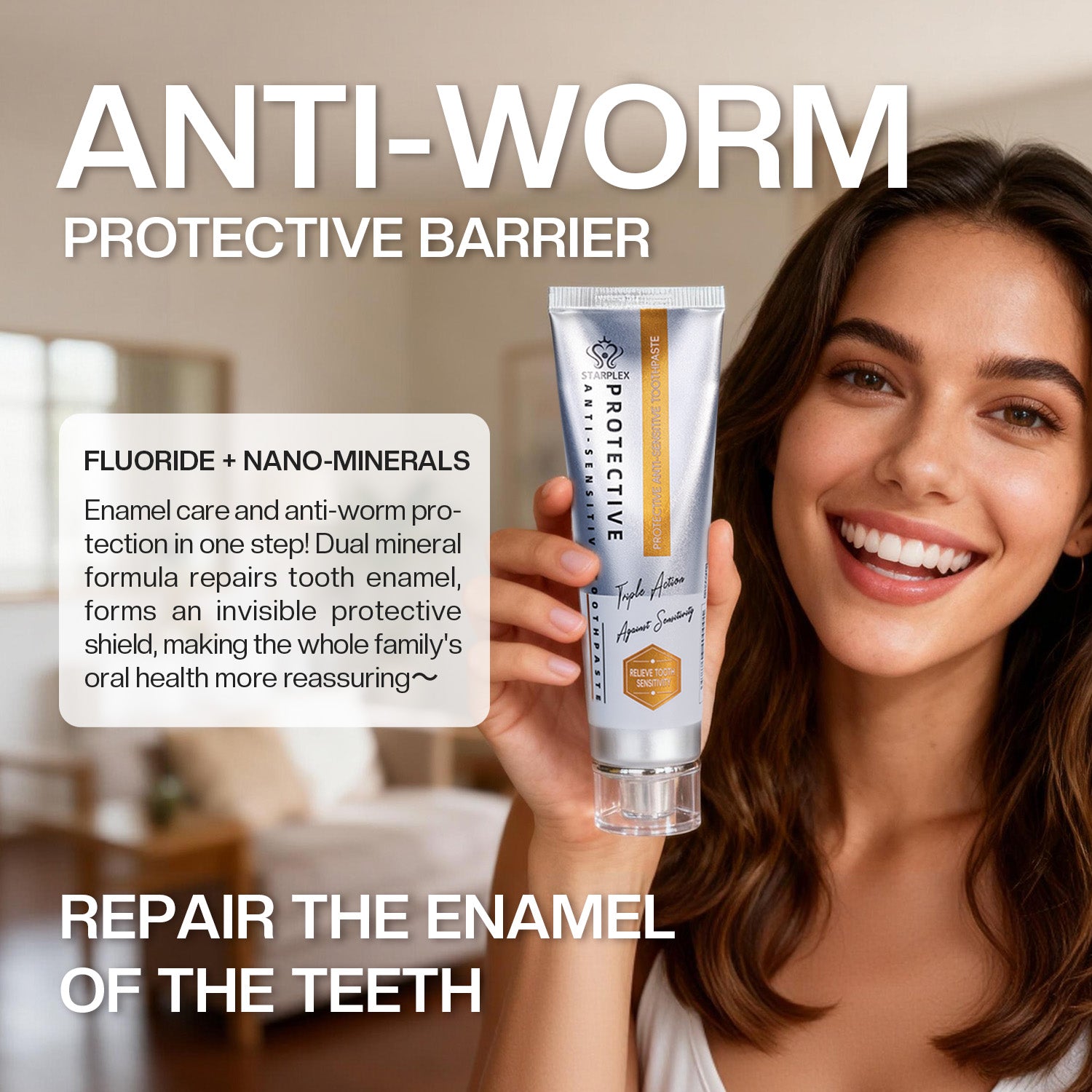 Contraplex Toothpaste PROTECTIVE ANTI-SENSITIVE TOOTHPASTE – StarplexCare