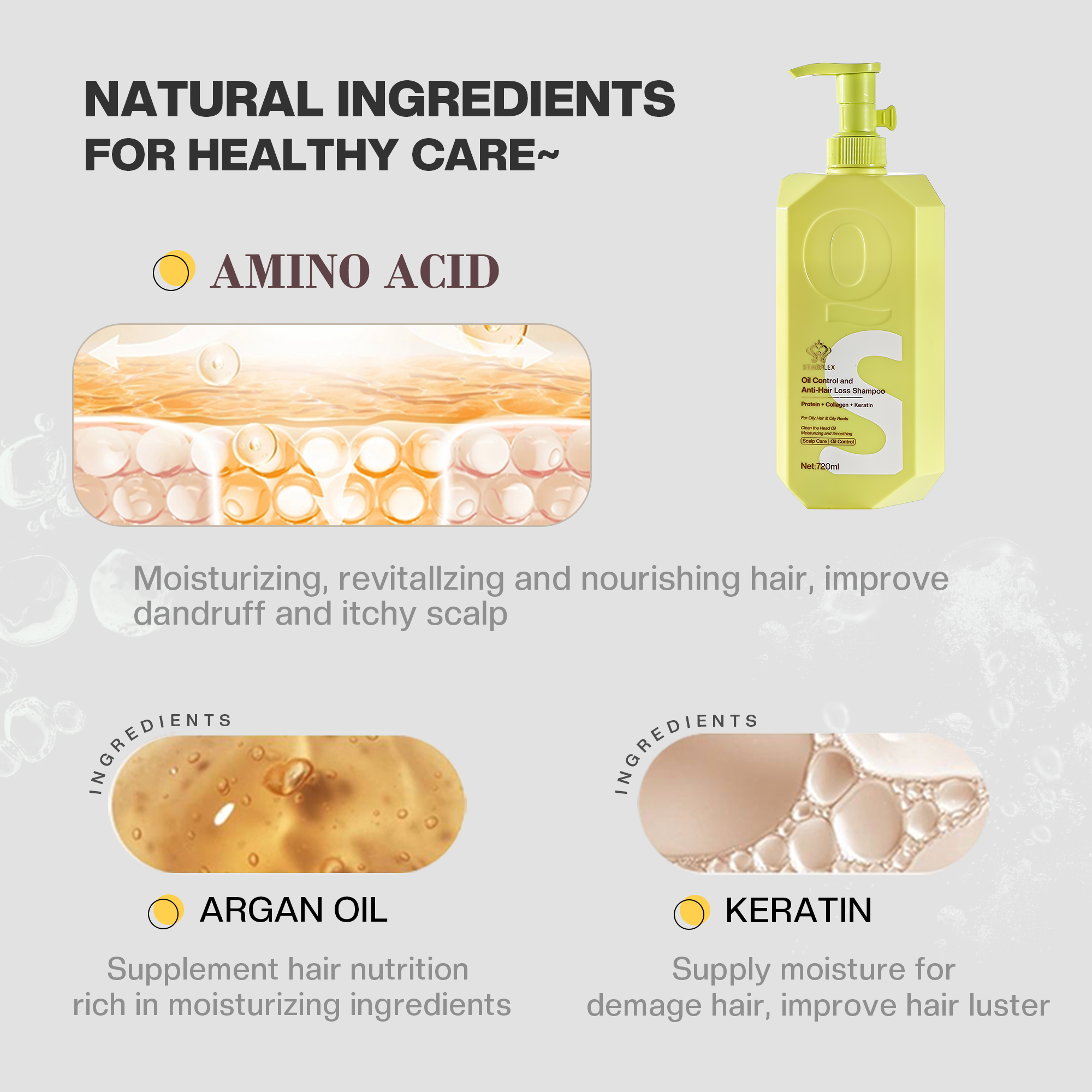 Oil Control and Anti-Hair Loss Shampoo