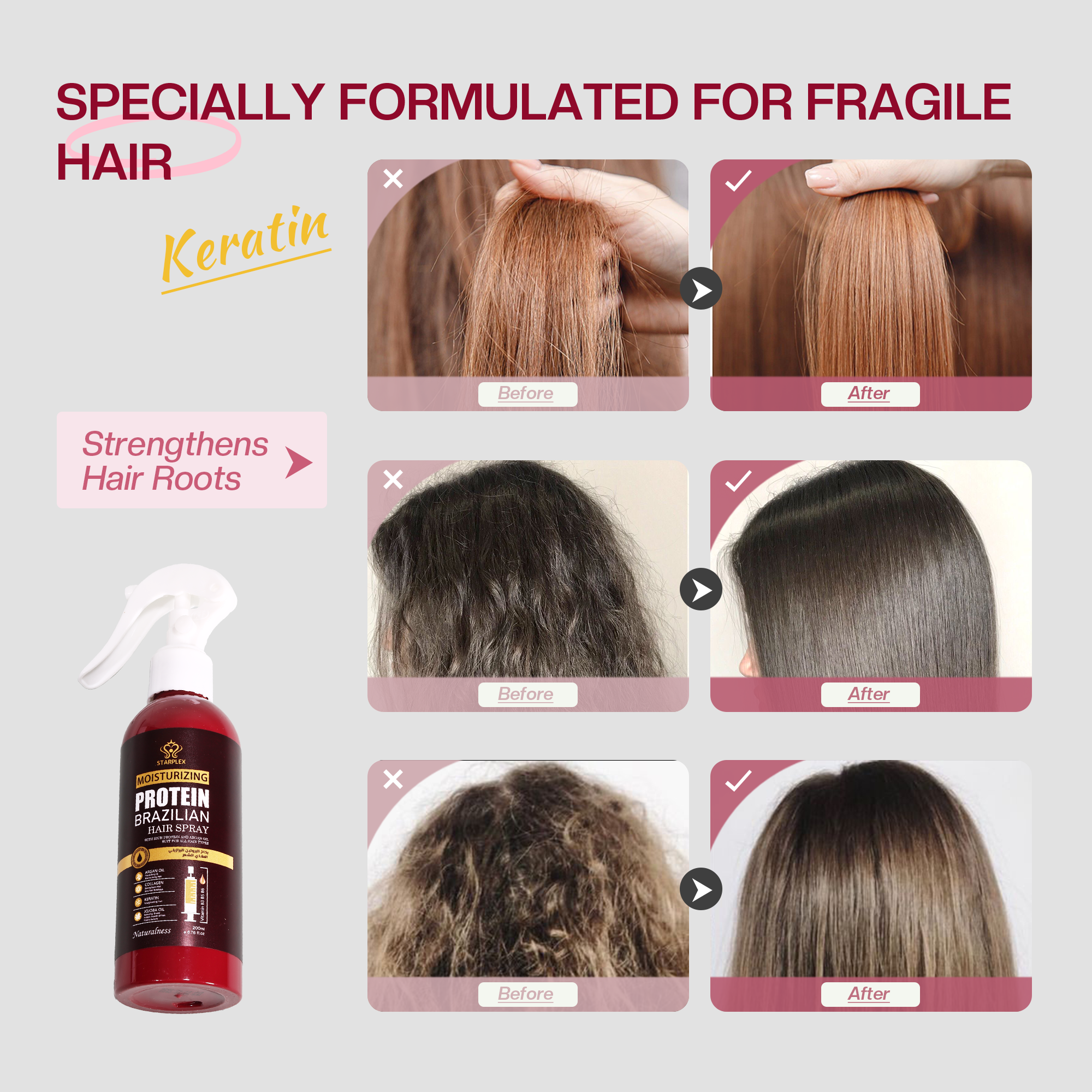 BRAZILIAN MIRACLE PROTEIN*HAIR SPRAY