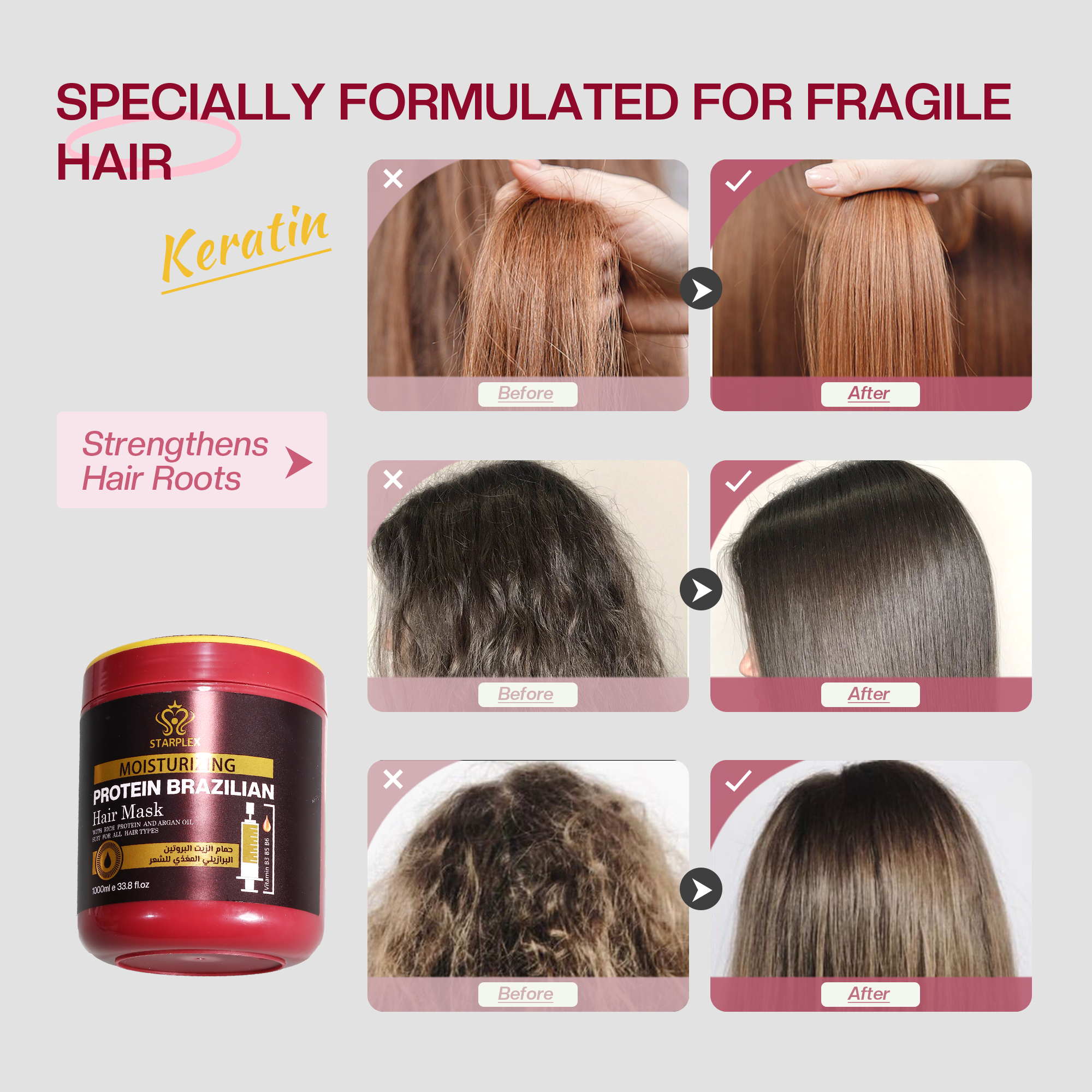 BRAZILIAN MIRACLE PROTEIN*HAIR MASK