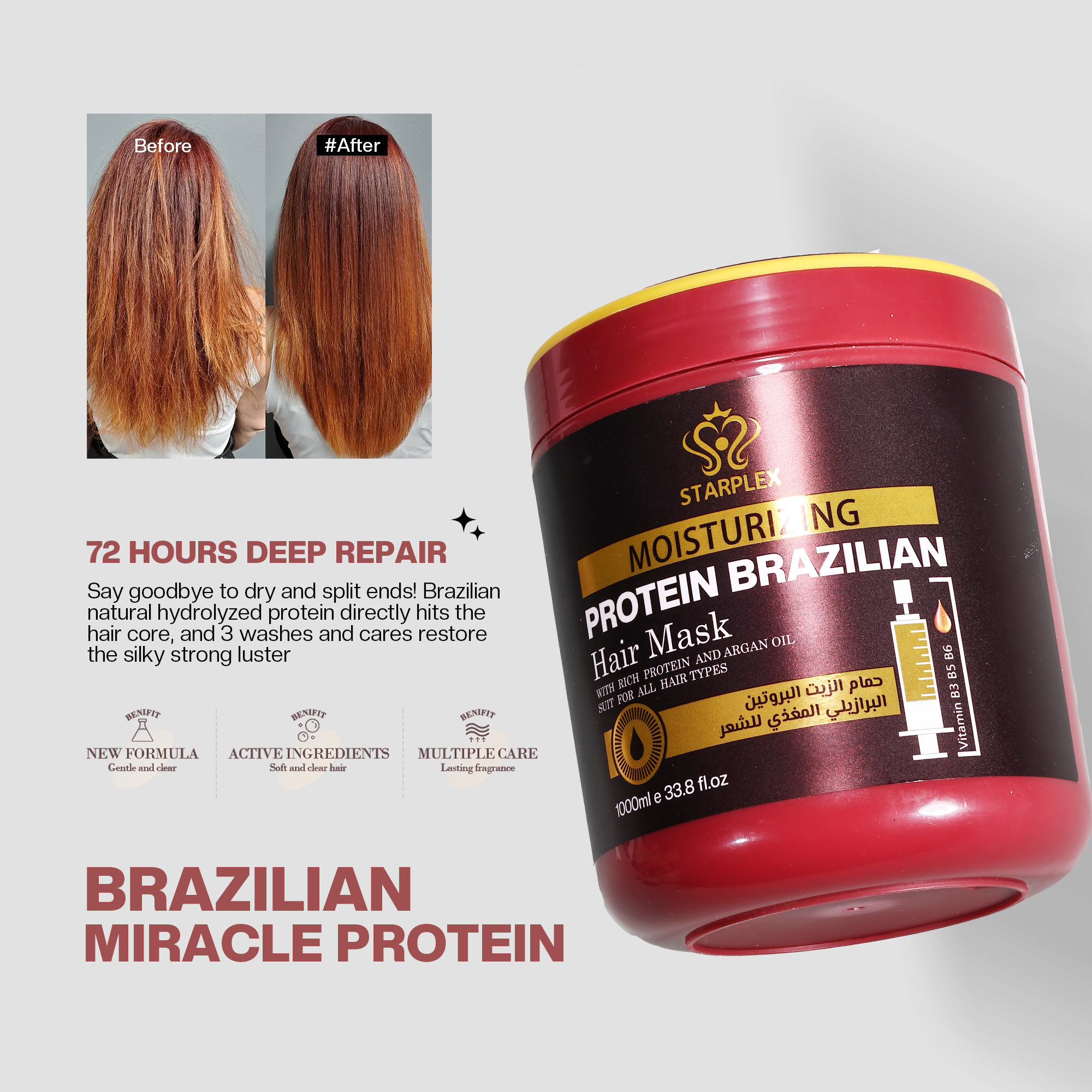 BRAZILIAN MIRACLE PROTEIN*HAIR MASK