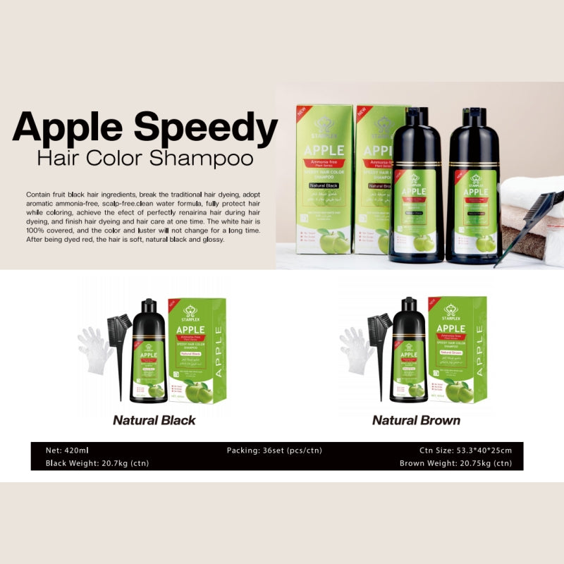 Apple SpeedyHair Color Shampoo