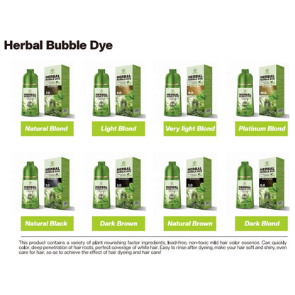 Healthy and natural color Herbal Bubble Dye