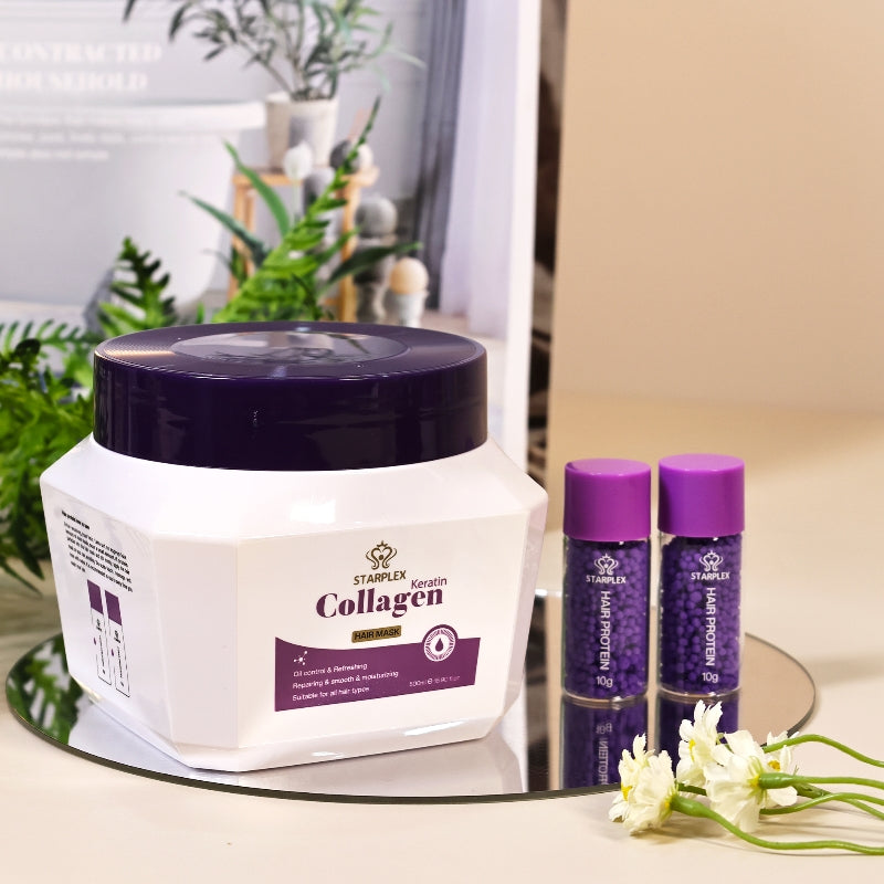 Keratin Oil control Collagen hair care set