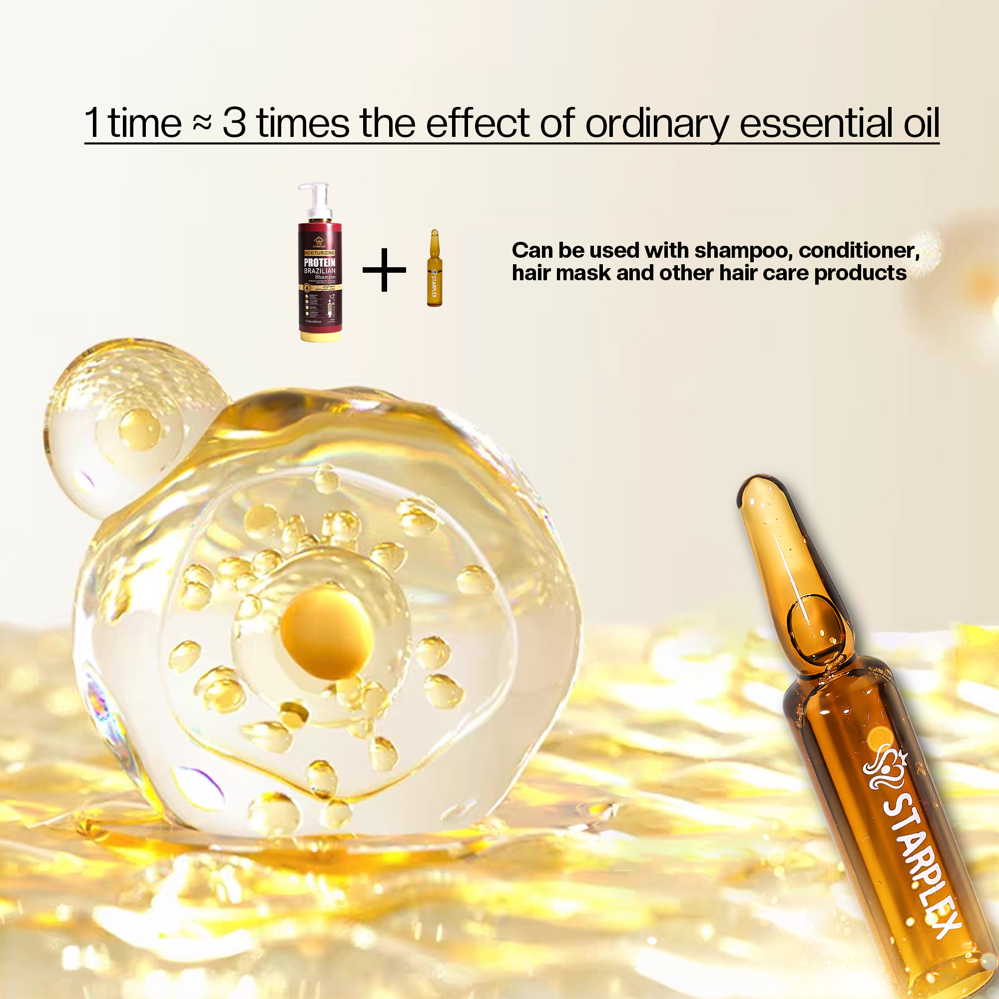 BRAZILIAN MIRACLE PROTEIN*AMPOULE HAIR OIL SEF  ，10ml*10pcs