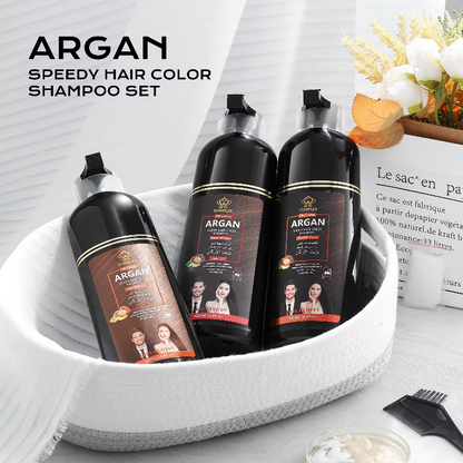 Argan Oil Black Hair Dye Shampoo